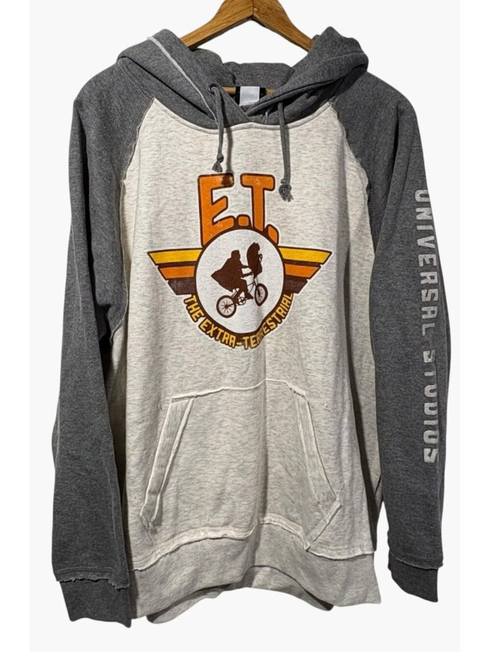 Universal Studios E.T. The Extra Terrestrial Hoodie Sweatshirt Sz Large NWT READ